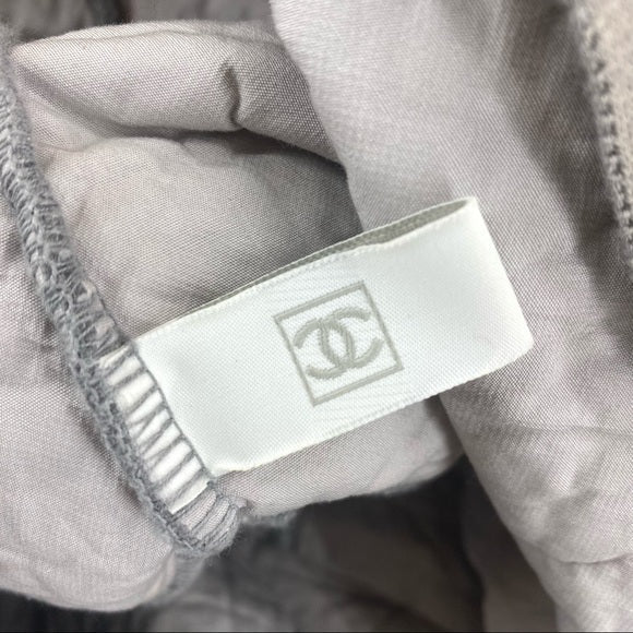 CHANEL Vintage cotton beach Tote
