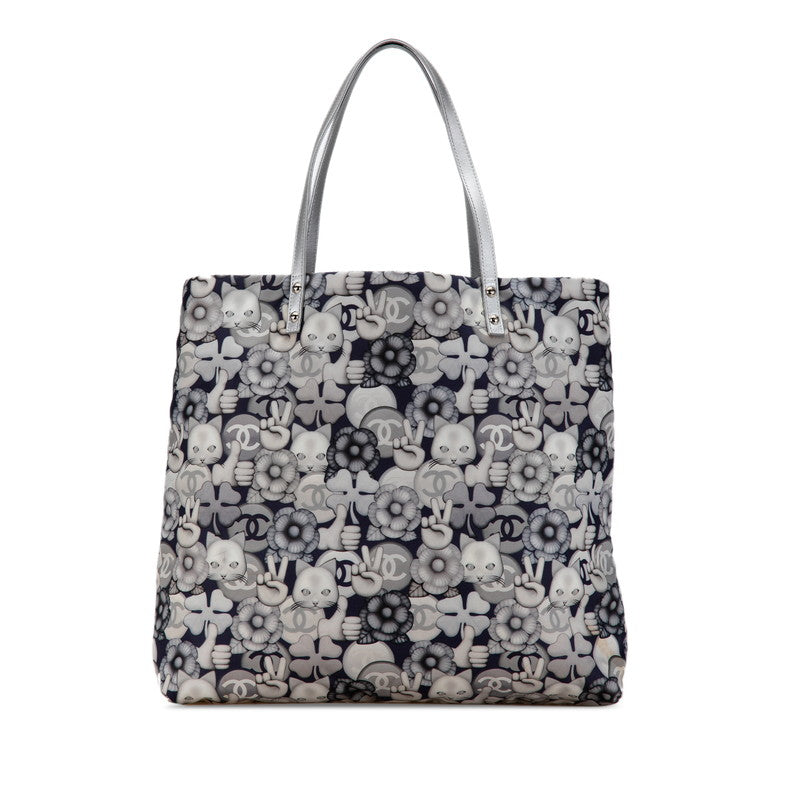 Chanel Nylon Leather Choupette Coco Mark Tote Bag