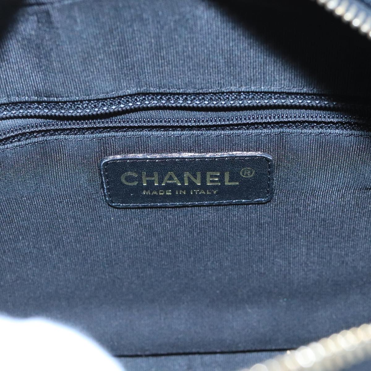 CHANEL Matelasse Hand Bag Caviar Skin Black CC PP100A