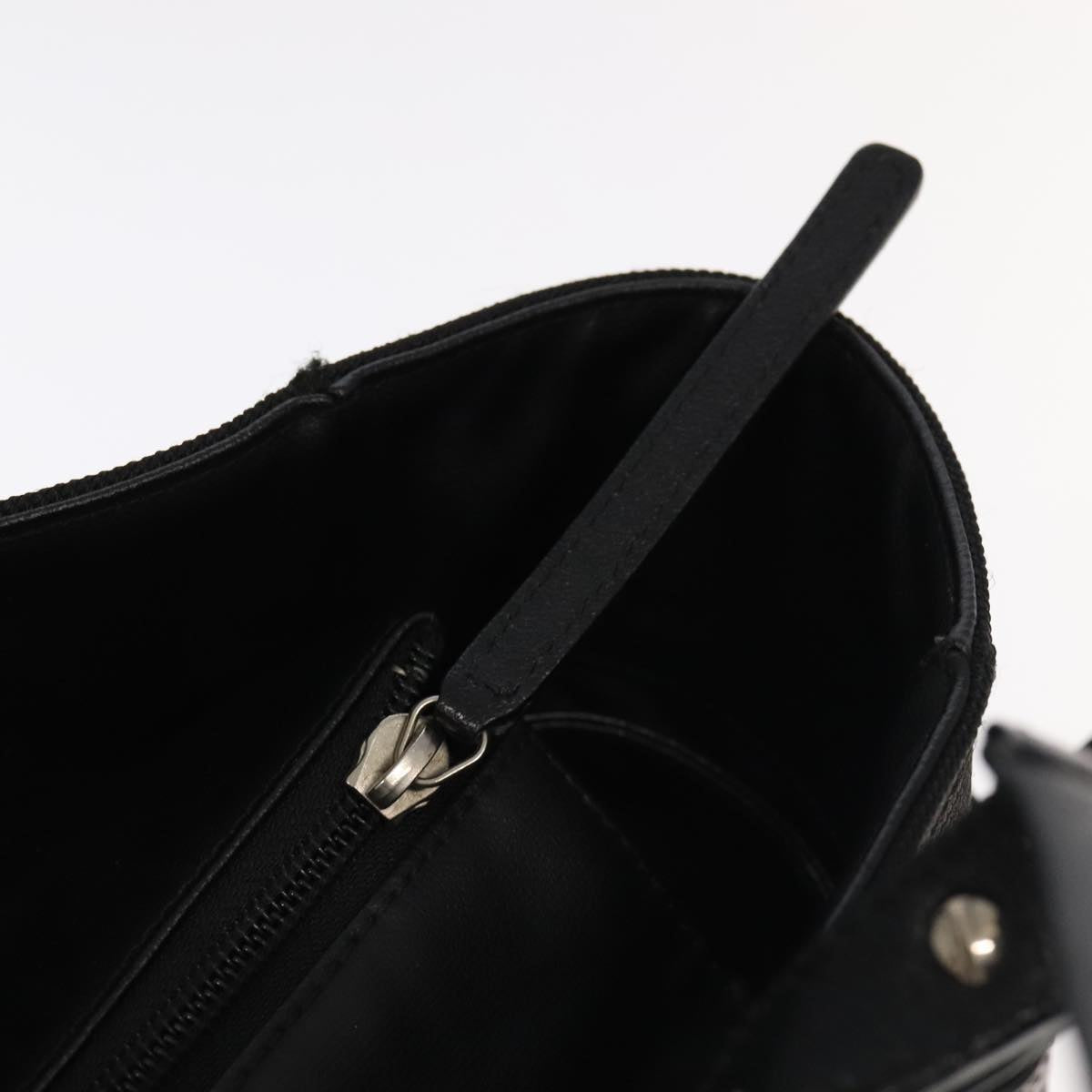 CHANEL Matelasse Tote Bag Leather PVC Black Gold CC PP103