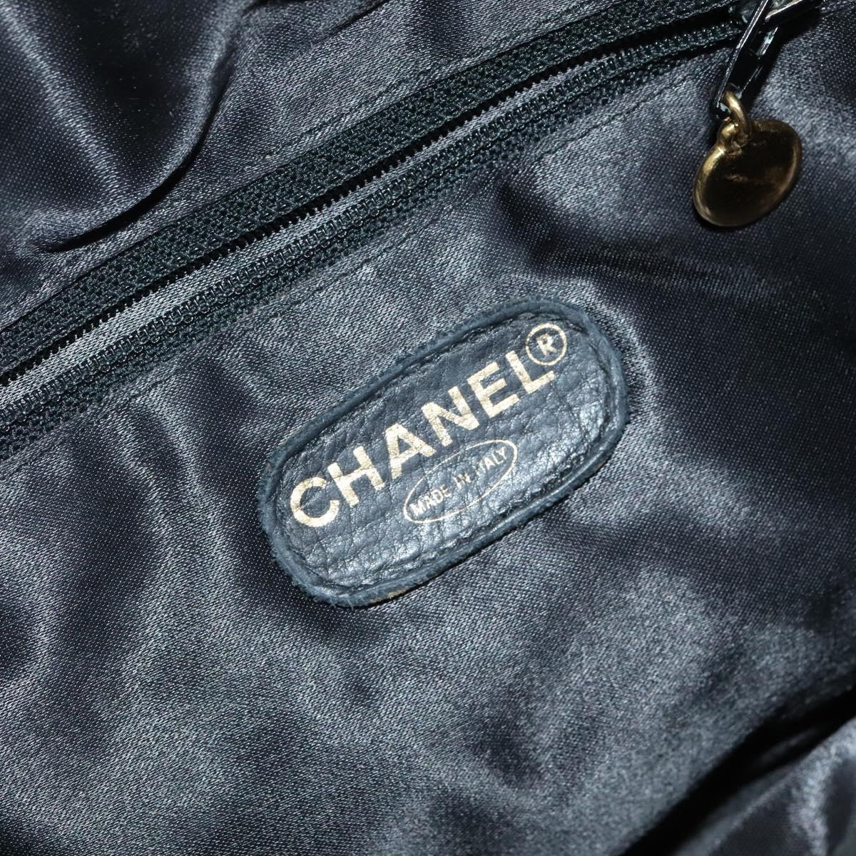 CHANEL Matelasse Chain Backpack Suede Black CC PP183