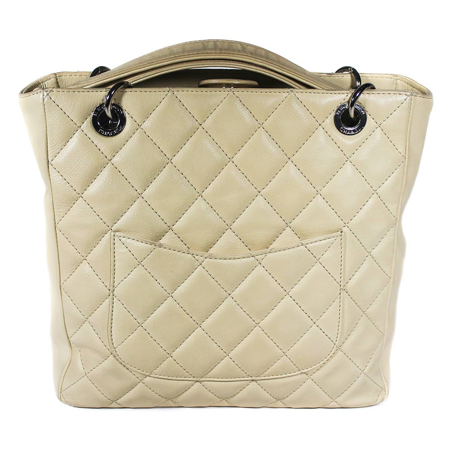 Chanel PST beige Caviar Silver