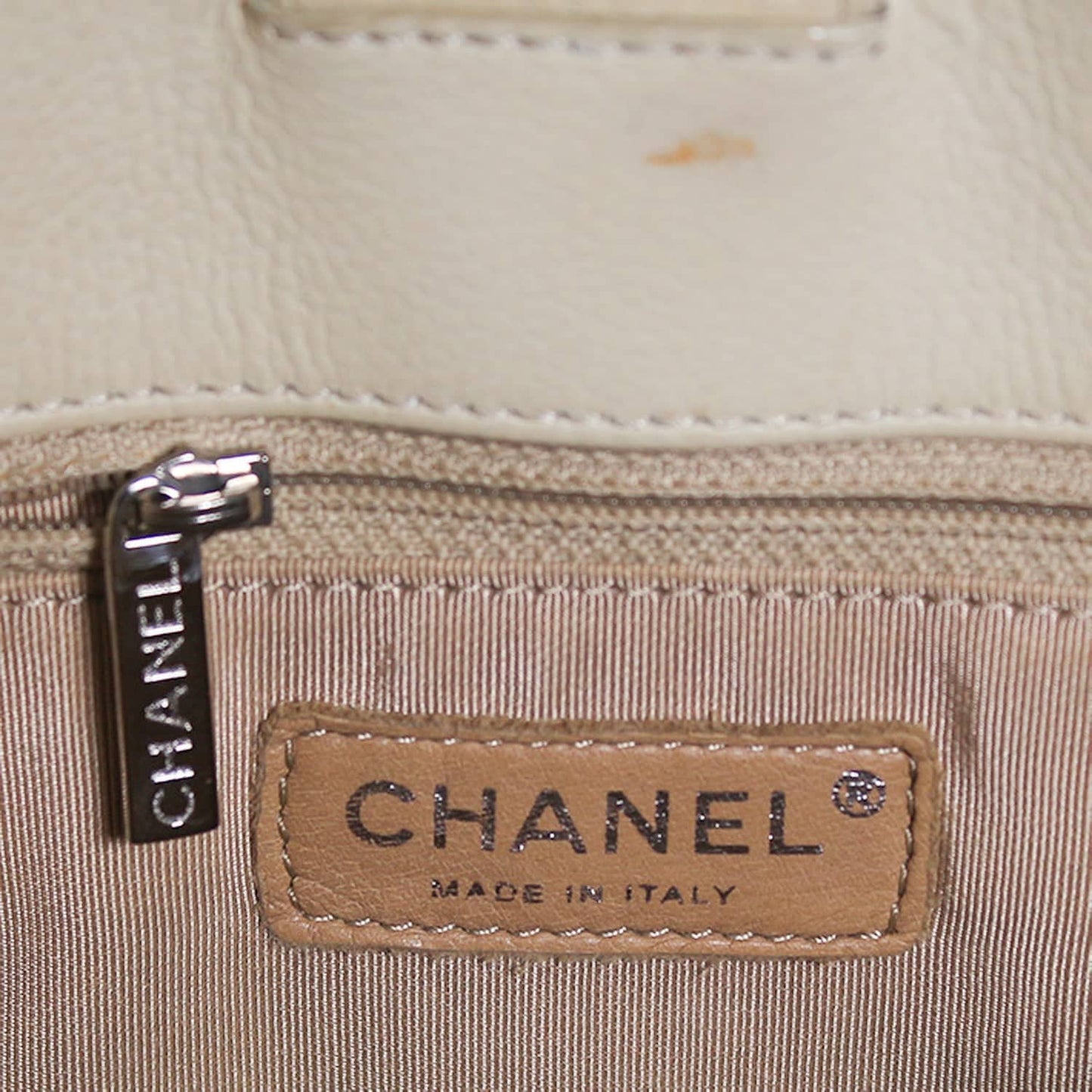 Chanel PST beige Caviar Silver