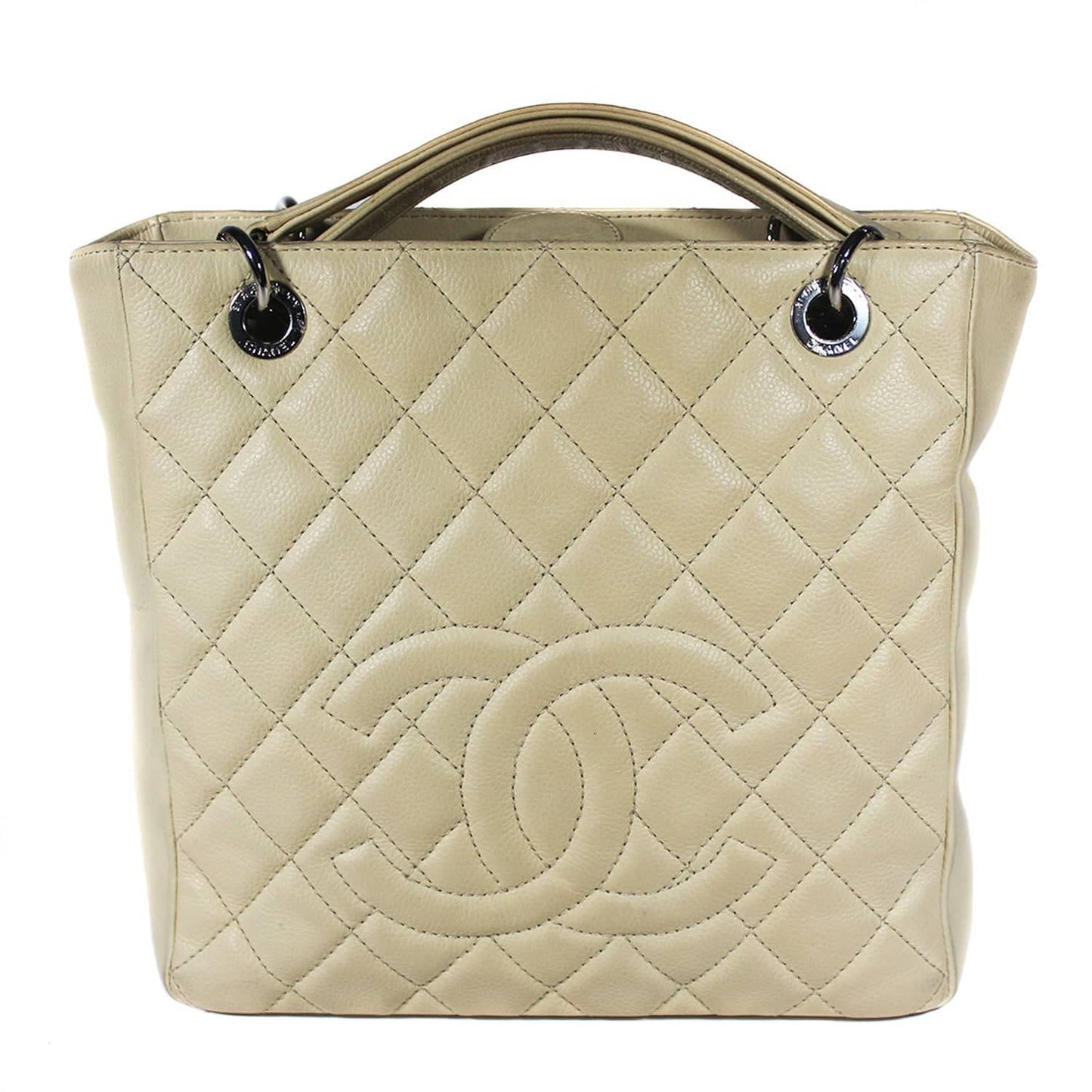 Chanel PST beige Caviar Silver