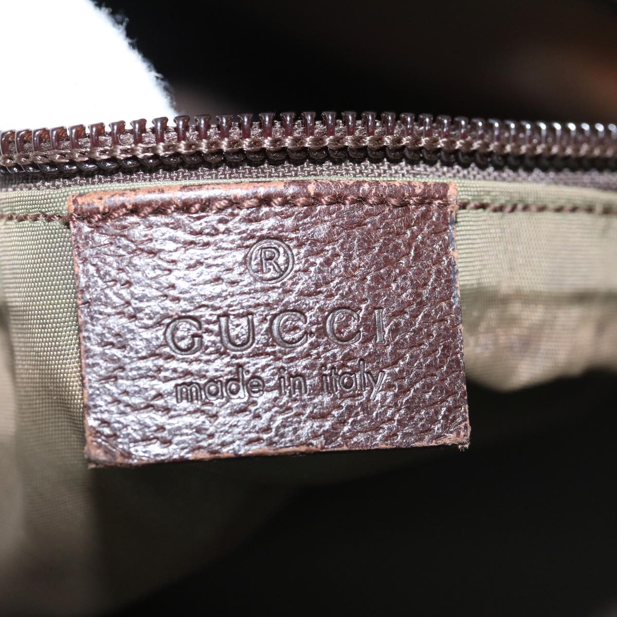 GUCCI GG Canvas Web Sherry Line Mothers Bag Tote Bag Beige Red 155524 tb937