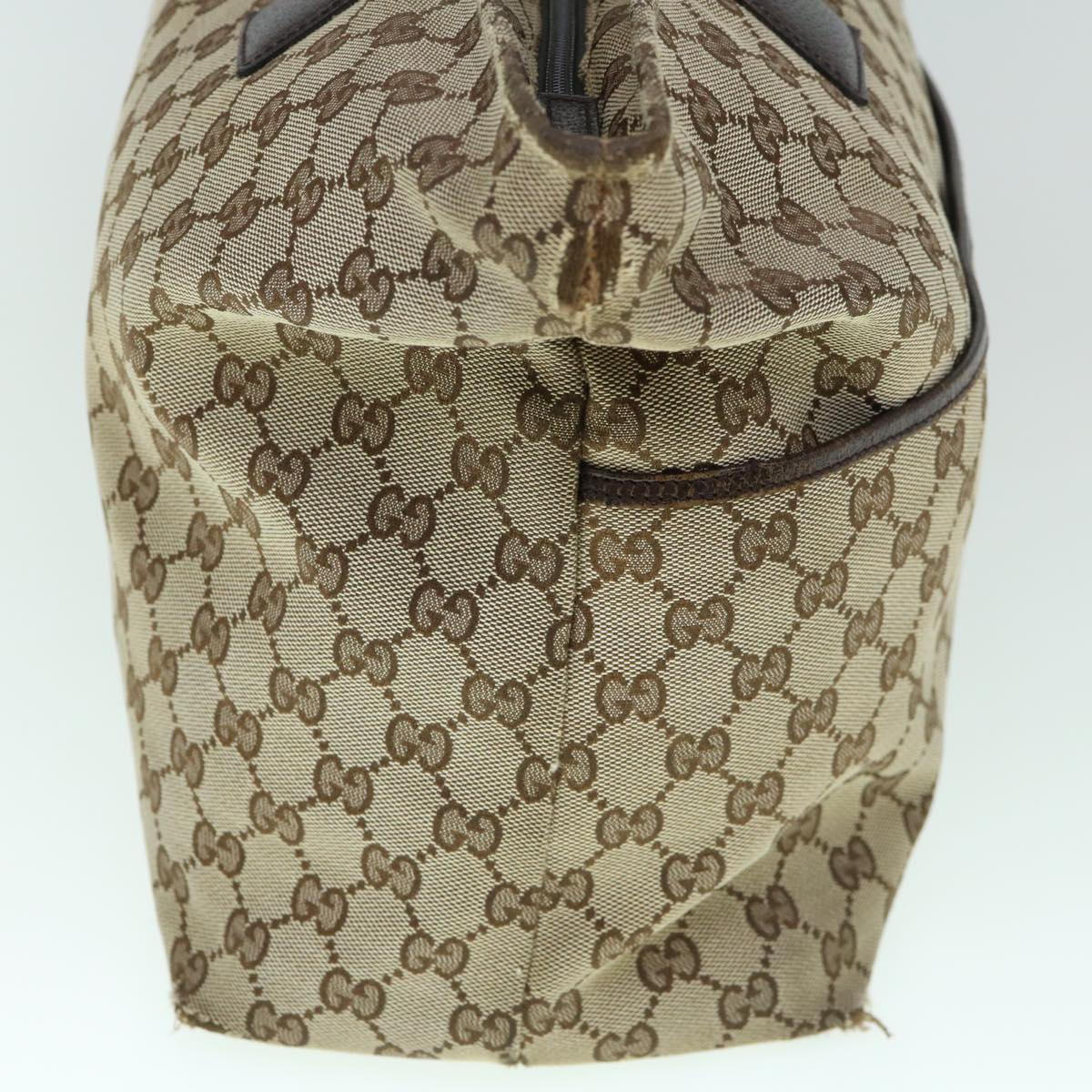 GUCCI GG Canvas Web Sherry Line Mothers Bag Tote Bag Beige Red 155524 tb937