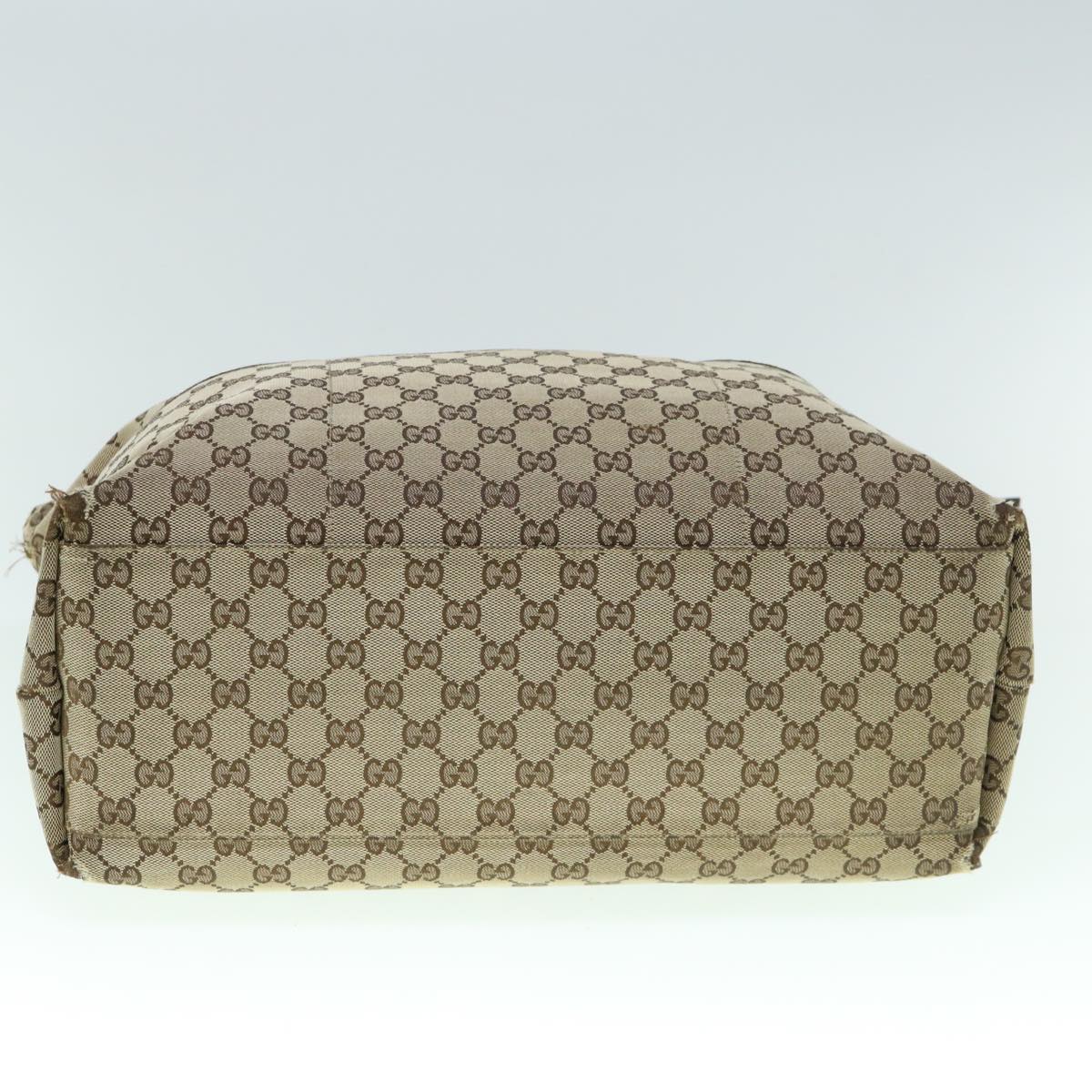GUCCI GG Canvas Web Sherry Line Mothers Bag Tote Bag Beige Red 155524 tb937