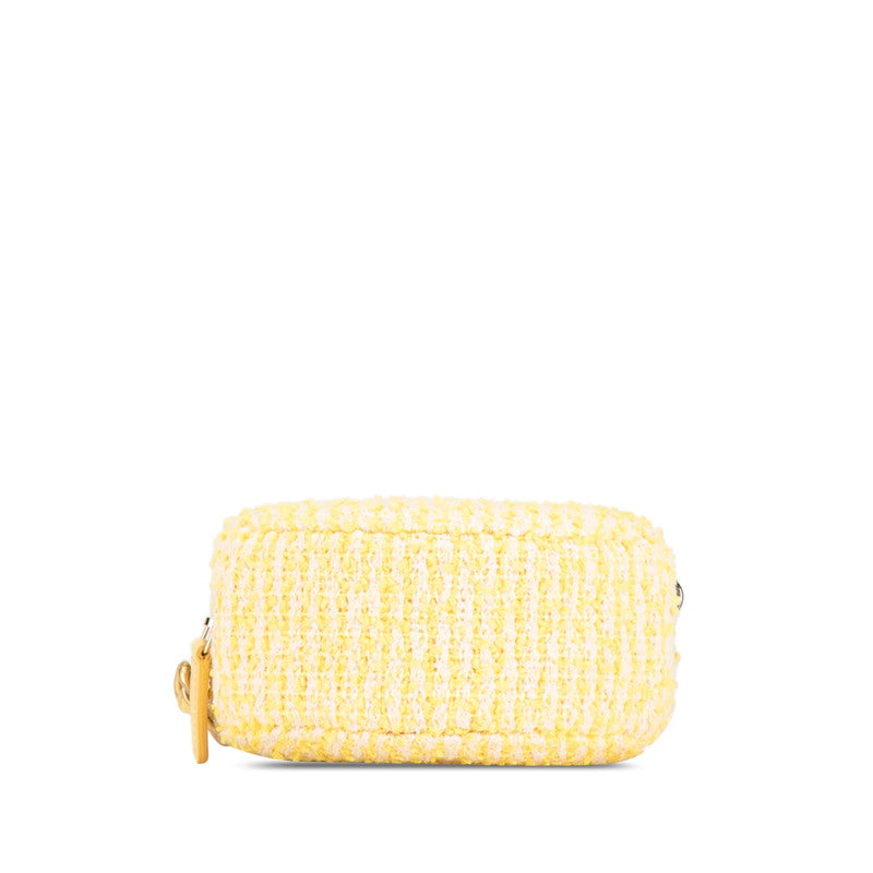 Chanel 19 Tweed Leather Round Chain Shoulder Bag