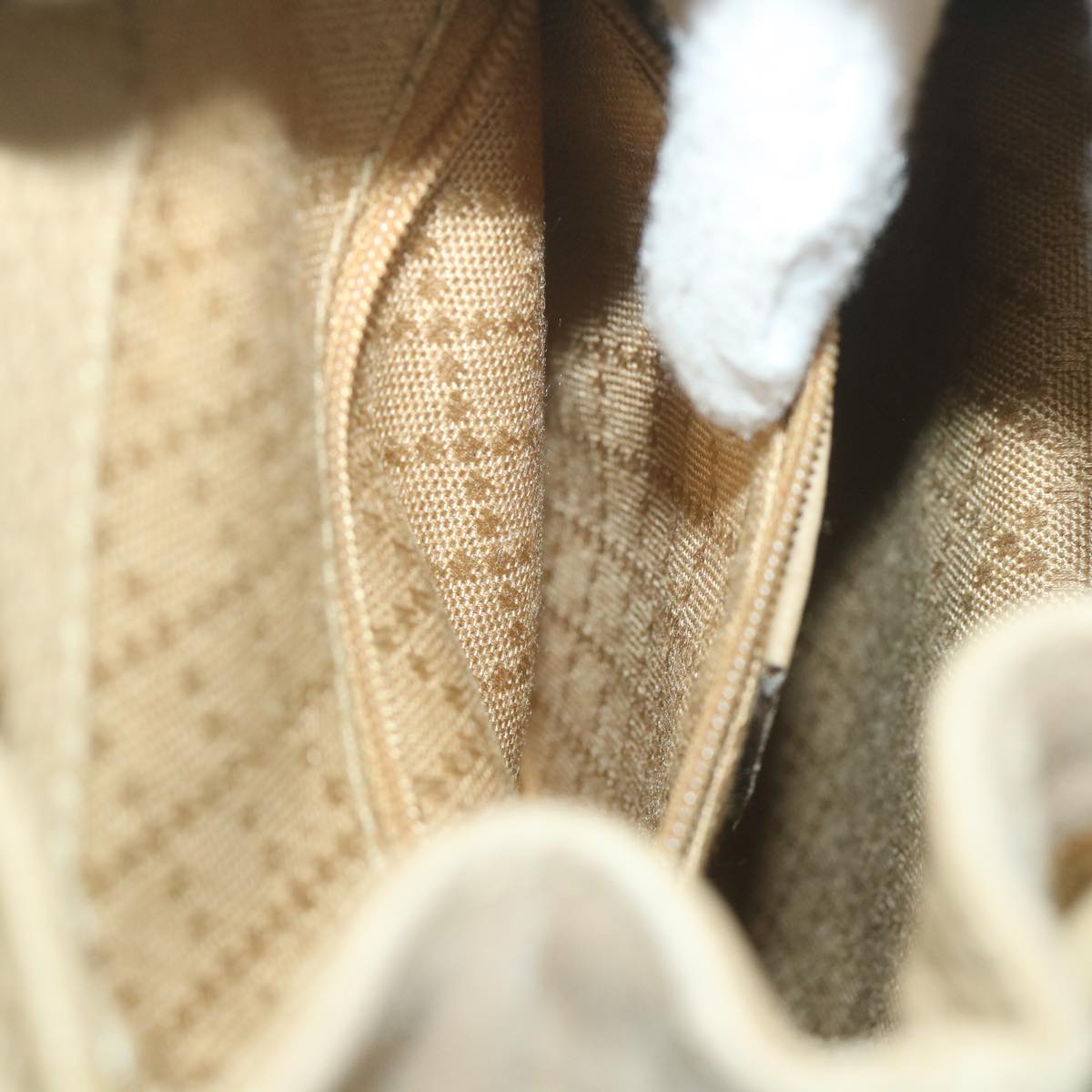 GUCCI Bamboo Backpack Suede Beige th4299