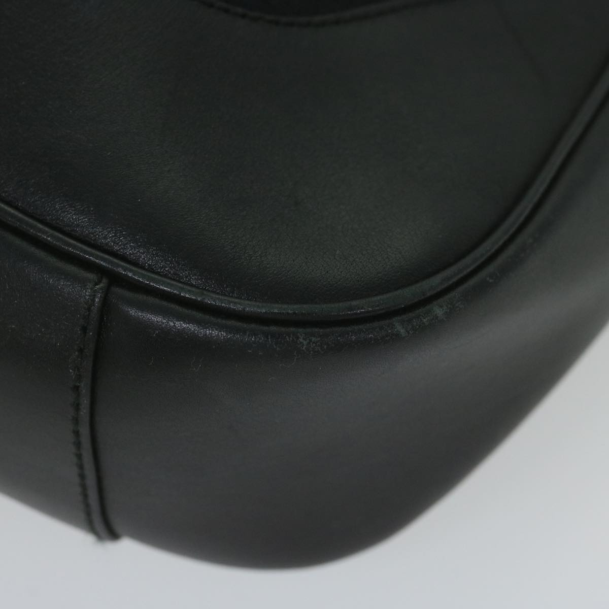 GUCCI Bamboo Hand Bag Leather Black 001 4058 2404 th4342