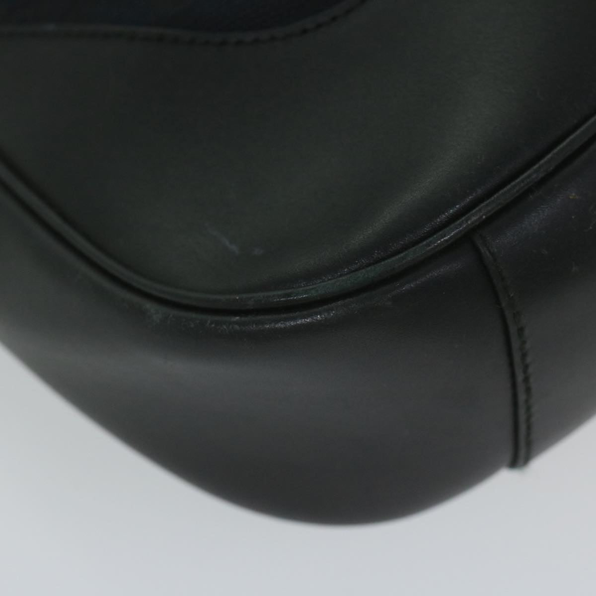 GUCCI Bamboo Hand Bag Leather Black 001 4058 2404 th4342