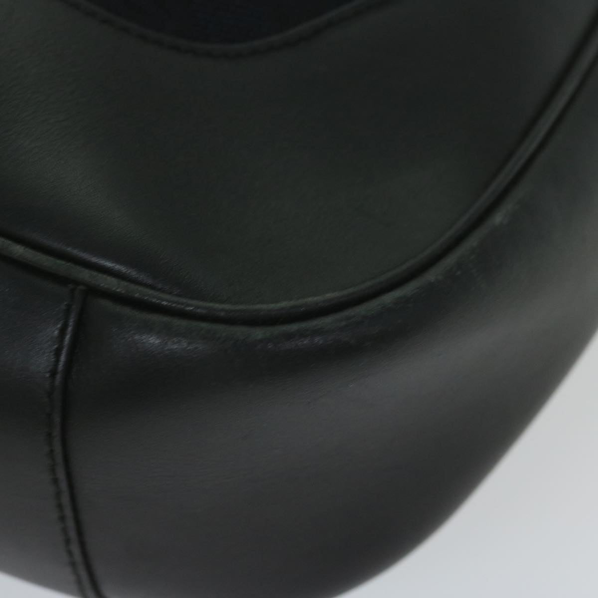 GUCCI Bamboo Hand Bag Leather Black 001 4058 2404 th4342