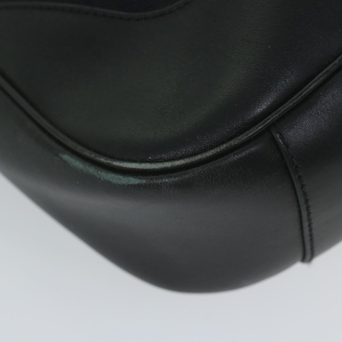 GUCCI Bamboo Hand Bag Leather Black 001 4058 2404 th4342