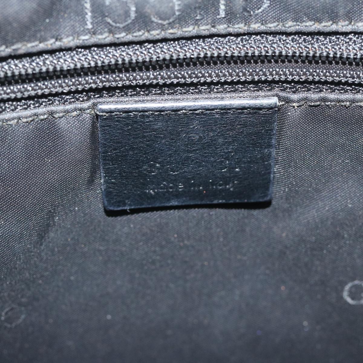 GUCCI Bamboo Hand Bag Leather Black 001 4058 2404 th4342