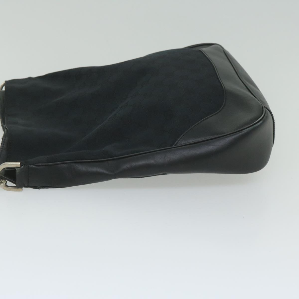 GUCCI Bamboo Hand Bag Leather Black 001 4058 2404 th4342
