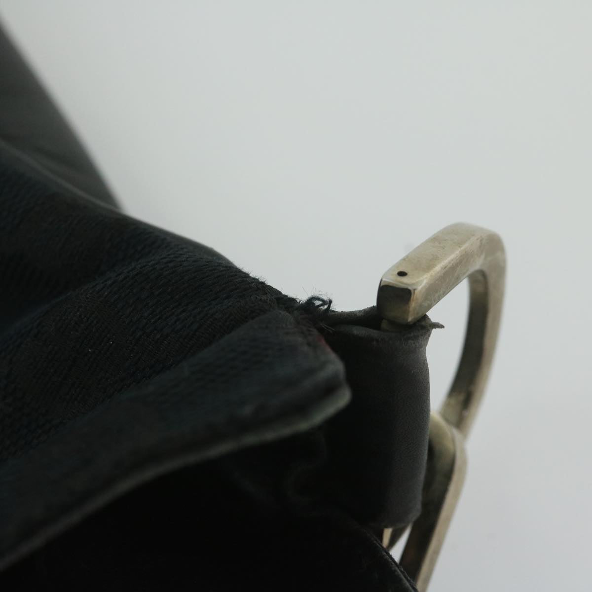 GUCCI Bamboo Hand Bag Leather Black 001 4058 2404 th4342