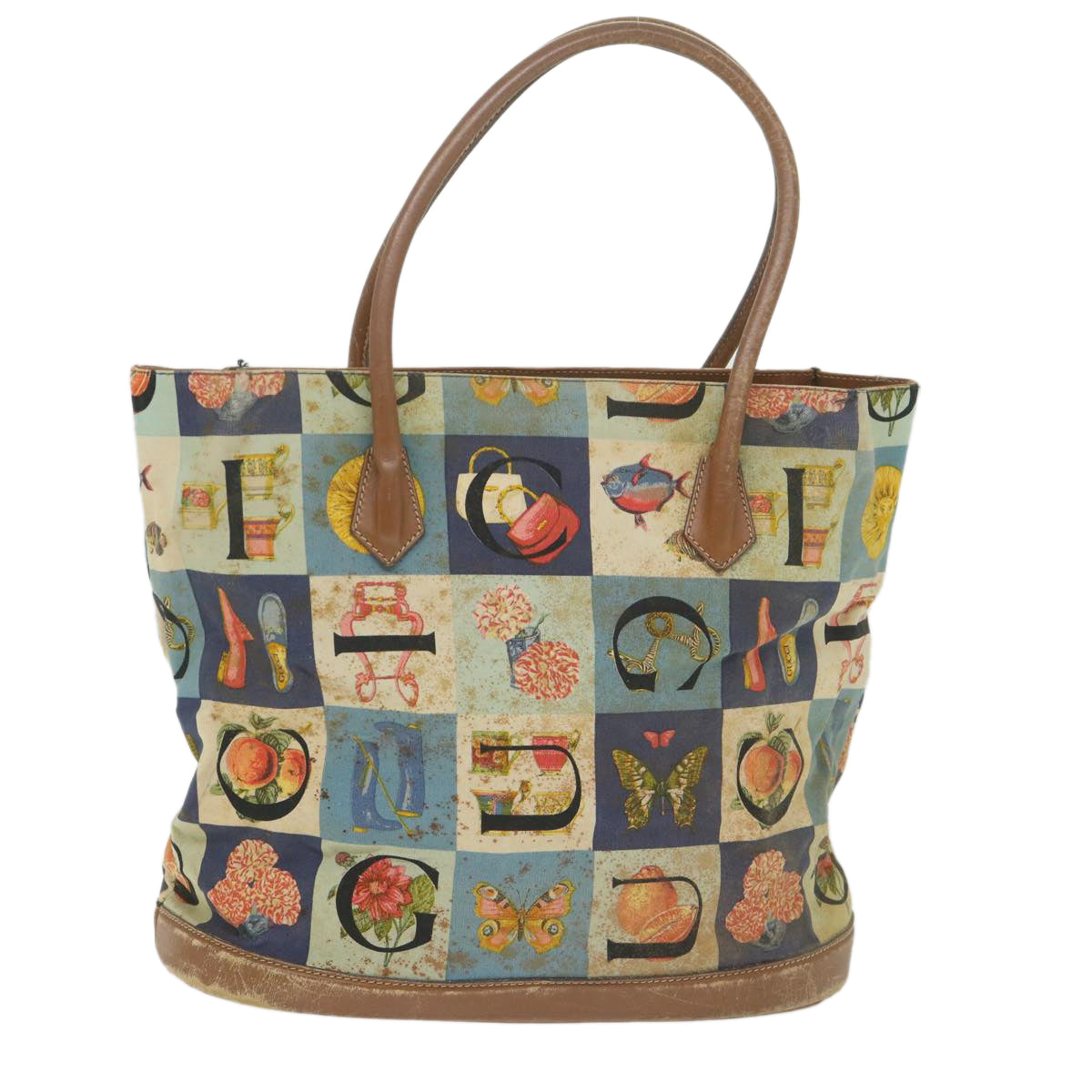 GUCCI Tote Bag Canvas Multicolor 1331