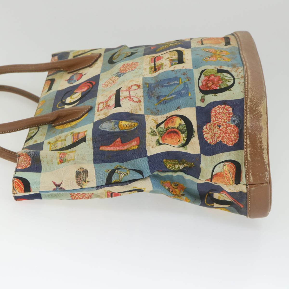 GUCCI Tote Bag Canvas Multicolor 1331