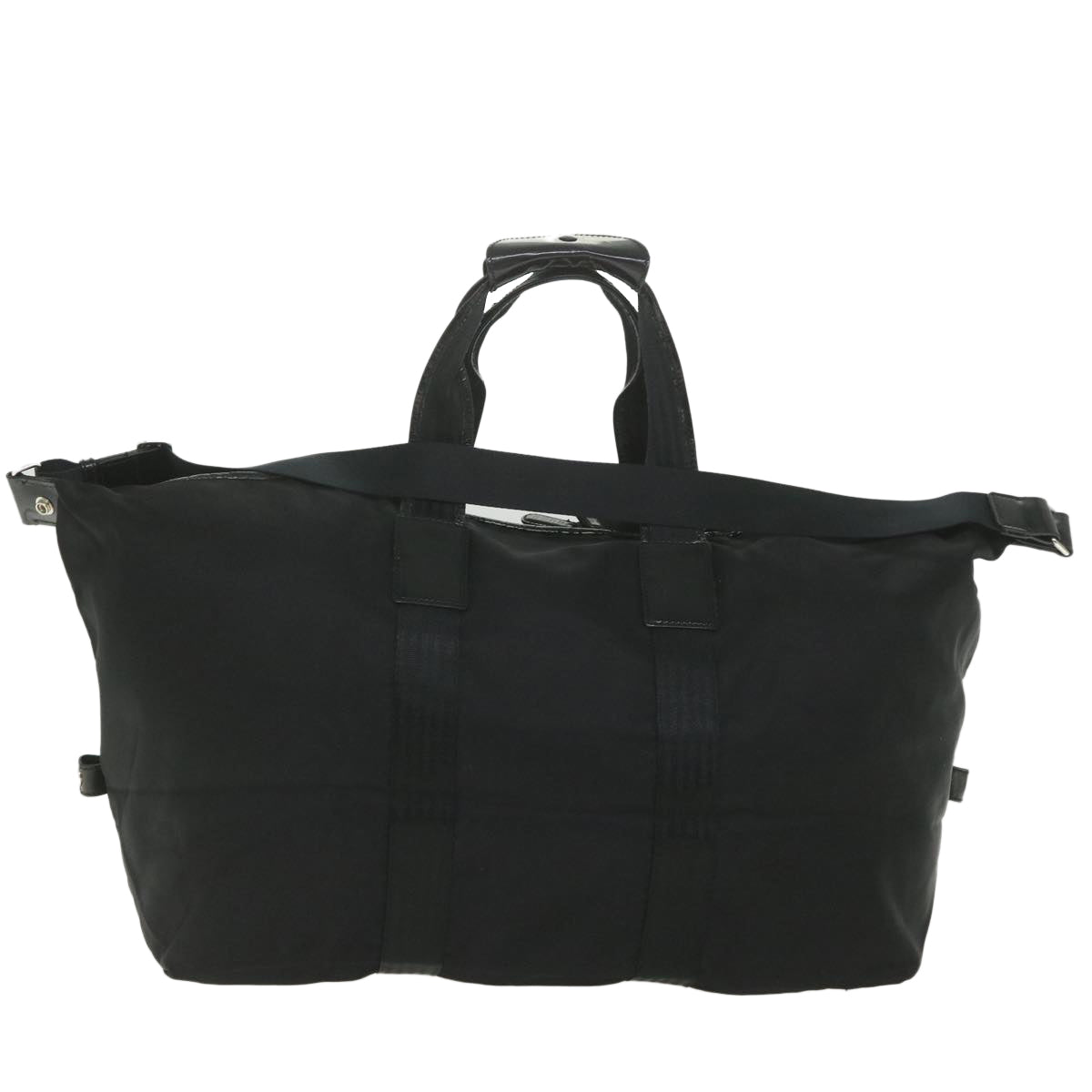 GUCCI Boston Bag Canvas 2way Black 1360
