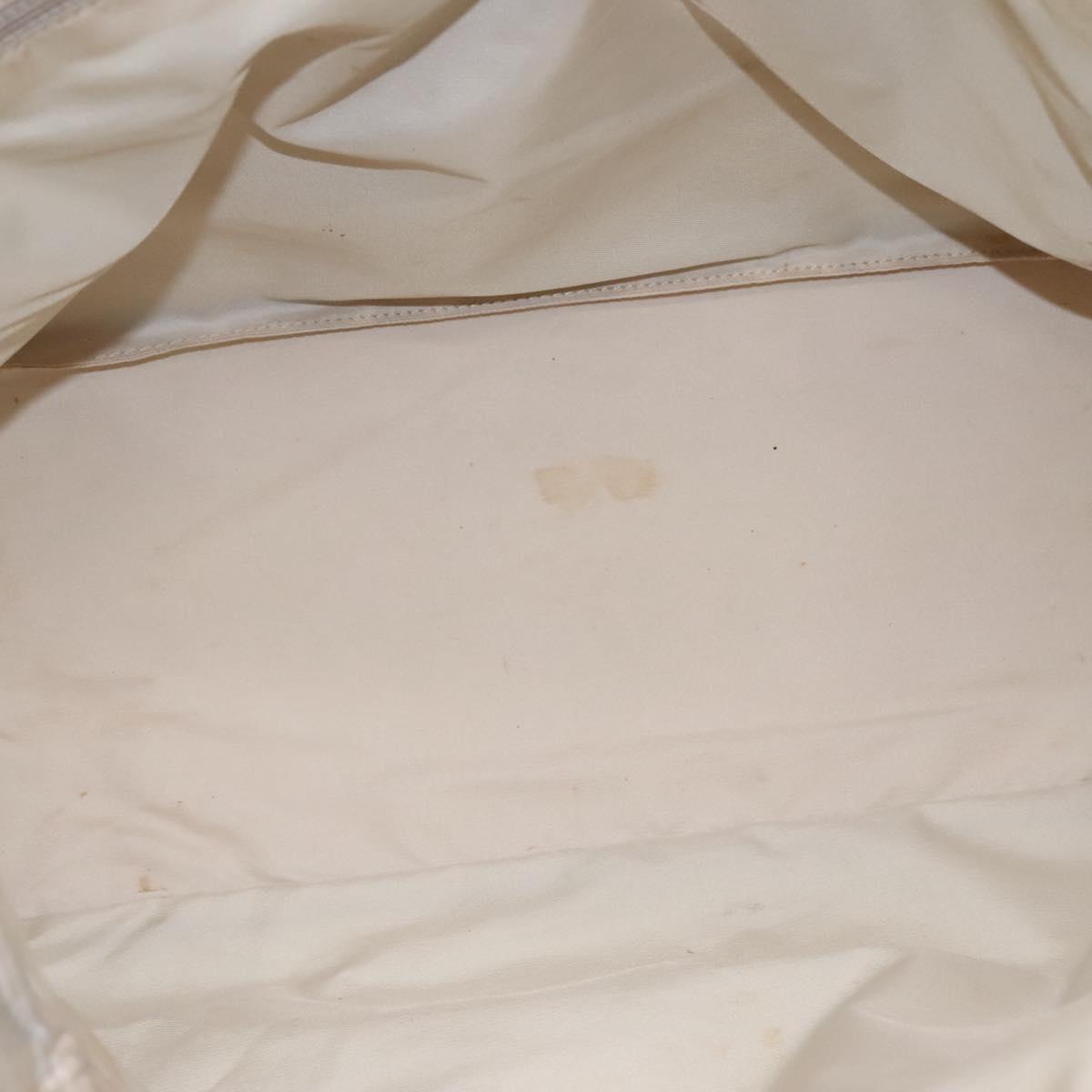 CHANEL New Travel line Tote Bag Nylon Beige CC ti2630