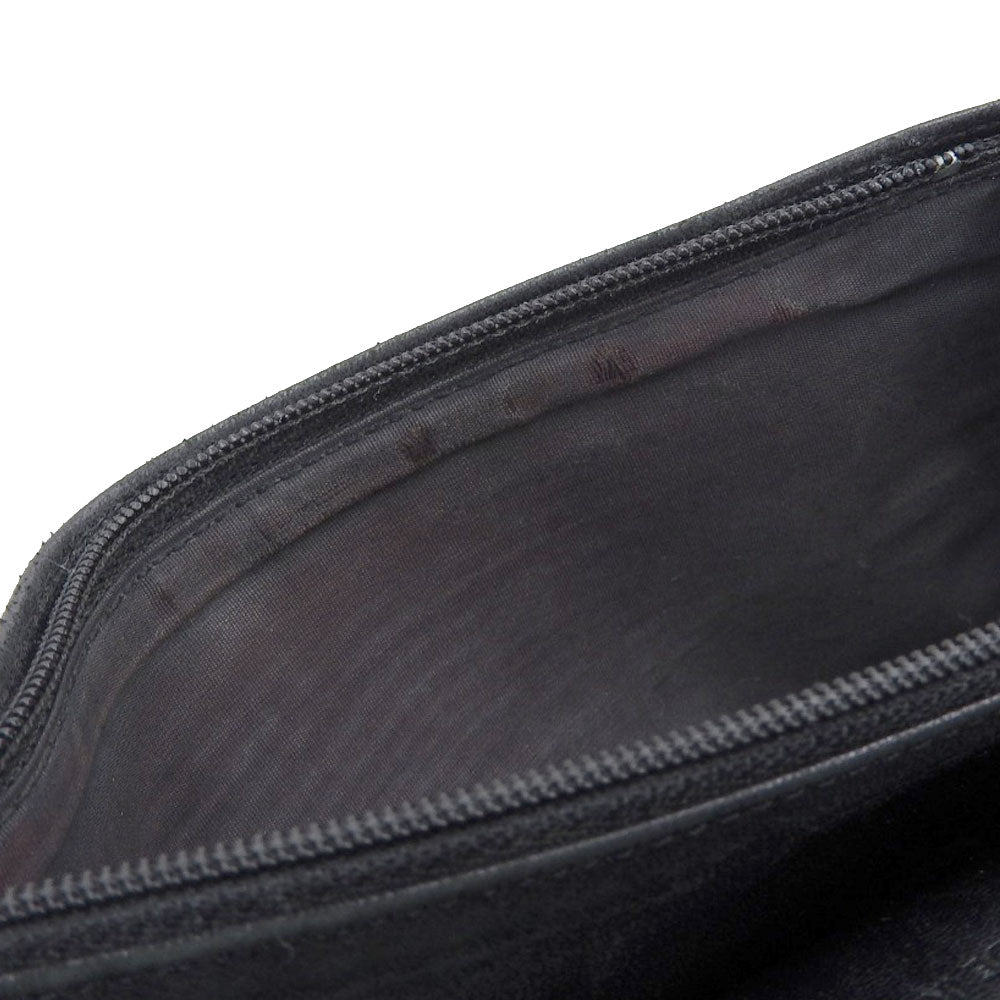 Chanel Black Patent Leather Bifold Long Wallet