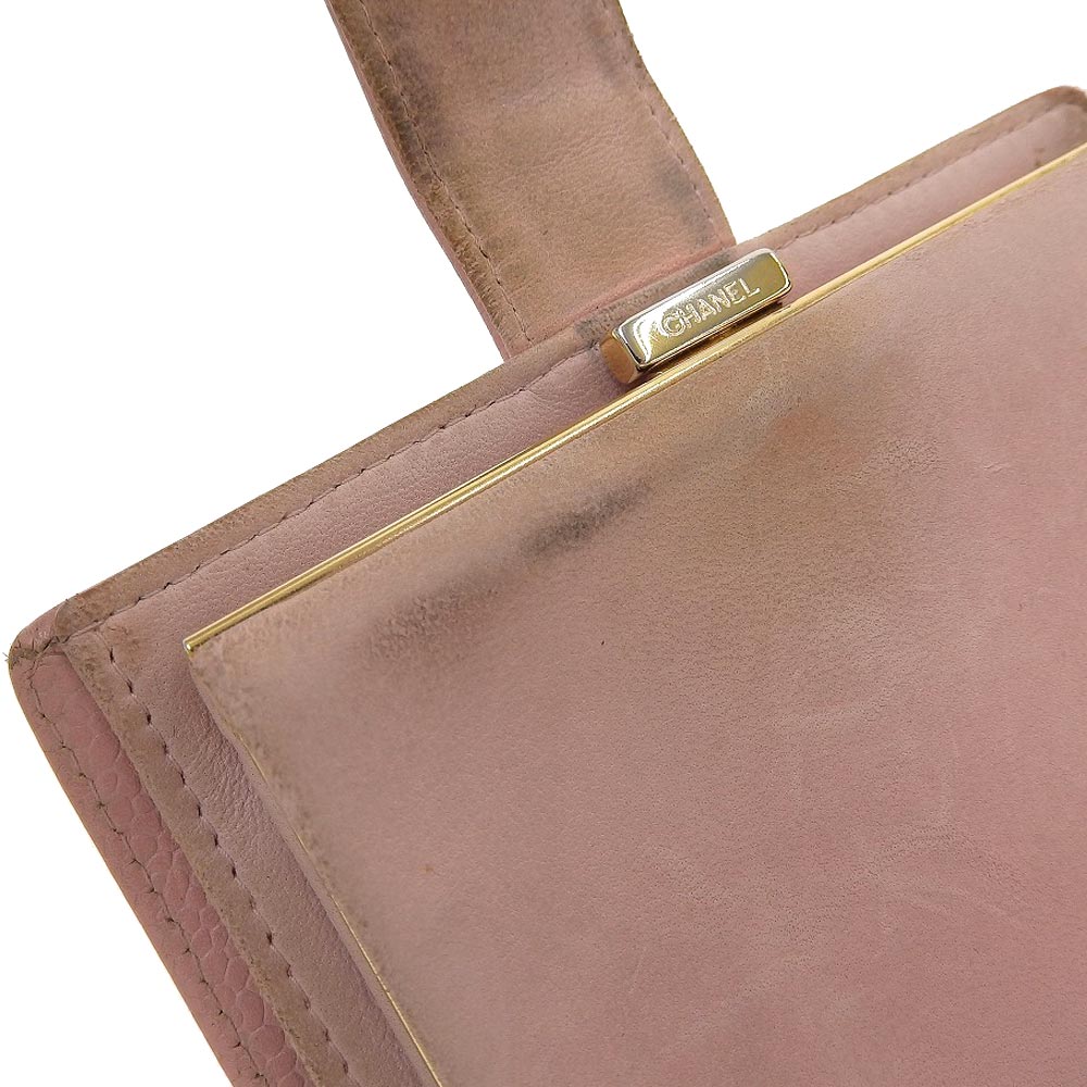 Chanel Caviar Skin Folding Wallet with Coin Purse A13497