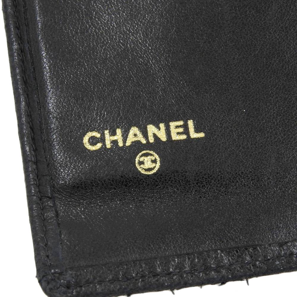 Chanel Leather Long Wallet with Clasp