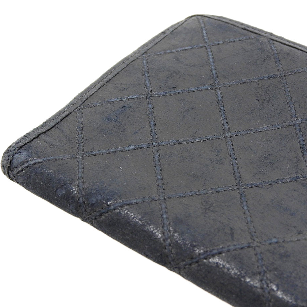 Chanel Leather Long Wallet with Clasp
