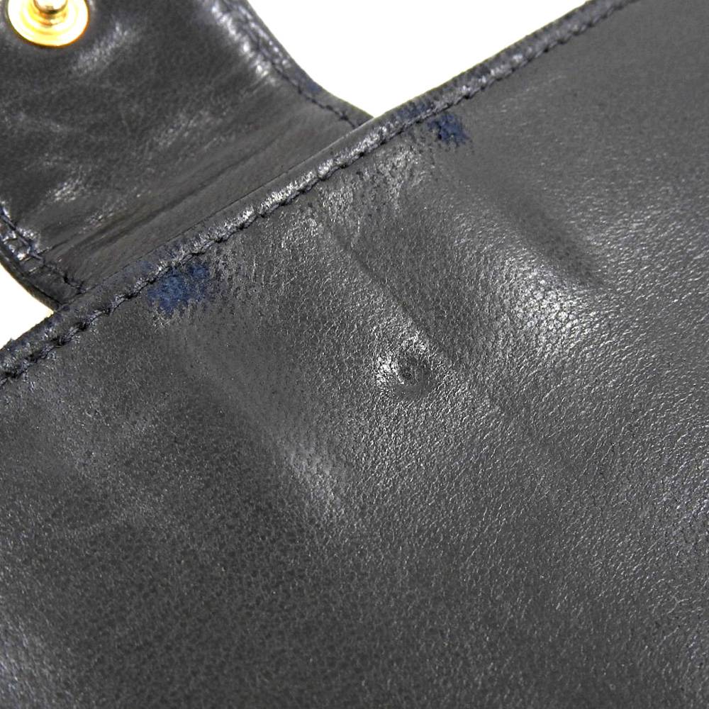 Chanel Leather Long Wallet with Clasp