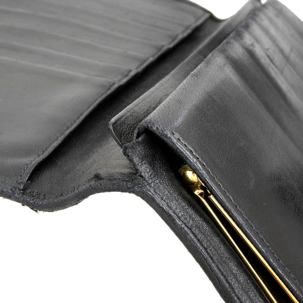 Chanel Leather Long Wallet with Clasp