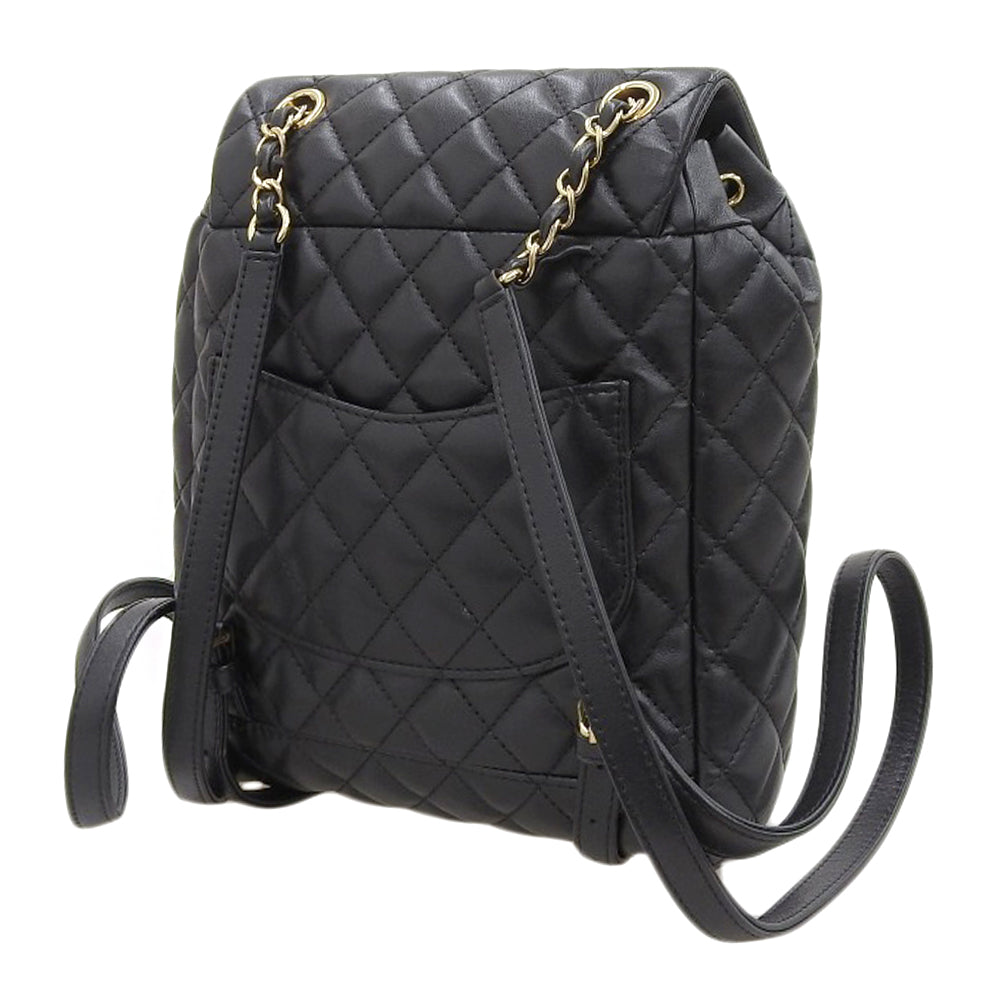 Chanel Leather Coco Mark Backpack A91121