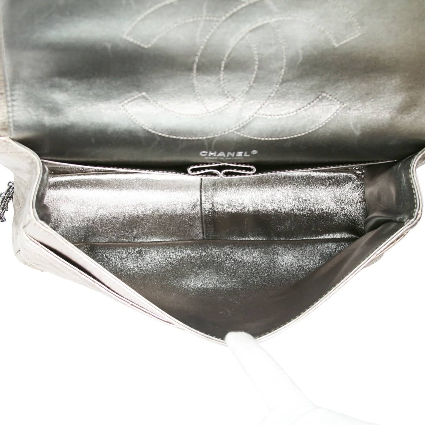 Chanel 2.55 Reissue Jumbo Gold Aged Calfskin Ruthenium