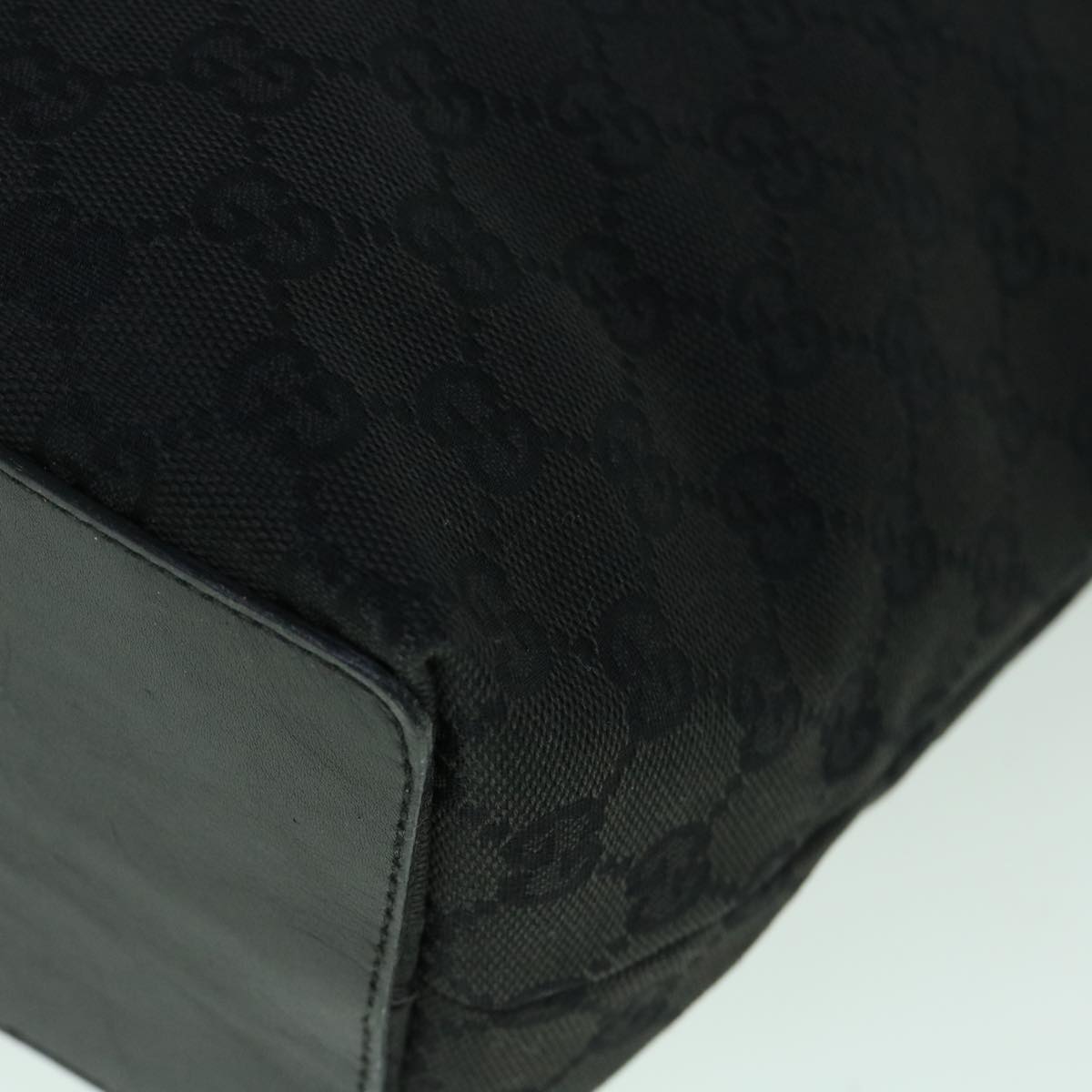 GUCCI GG Canvas Tote Bag Black 31243 uy150