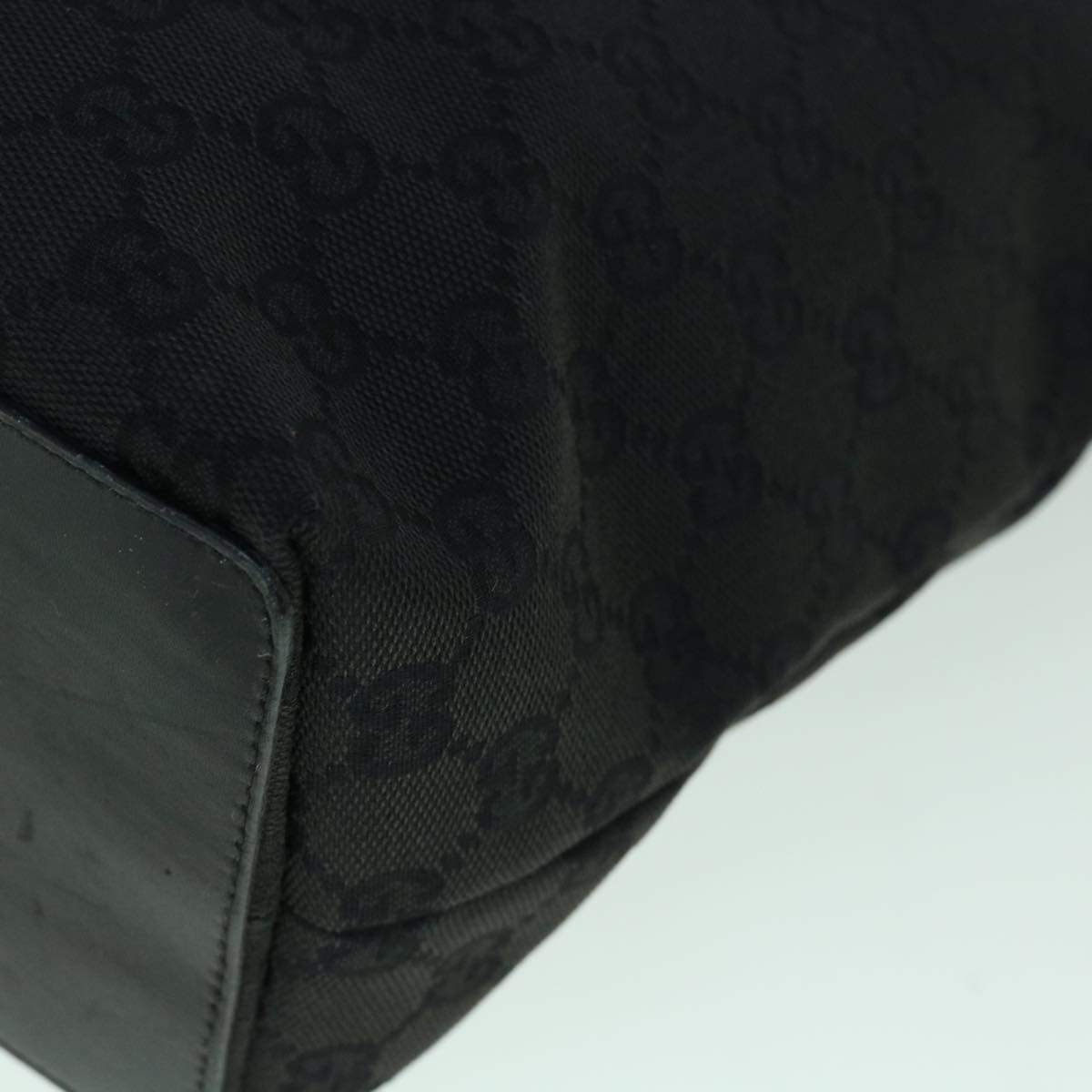 GUCCI GG Canvas Tote Bag Black 31243 uy150