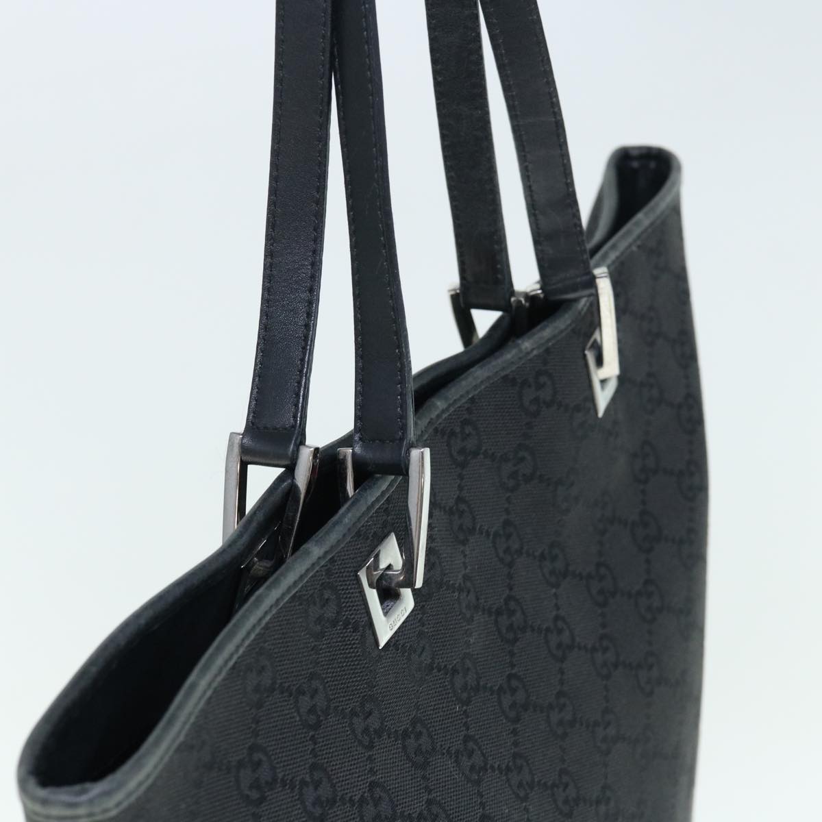 GUCCI GG Canvas Tote Bag Black 31243 uy150
