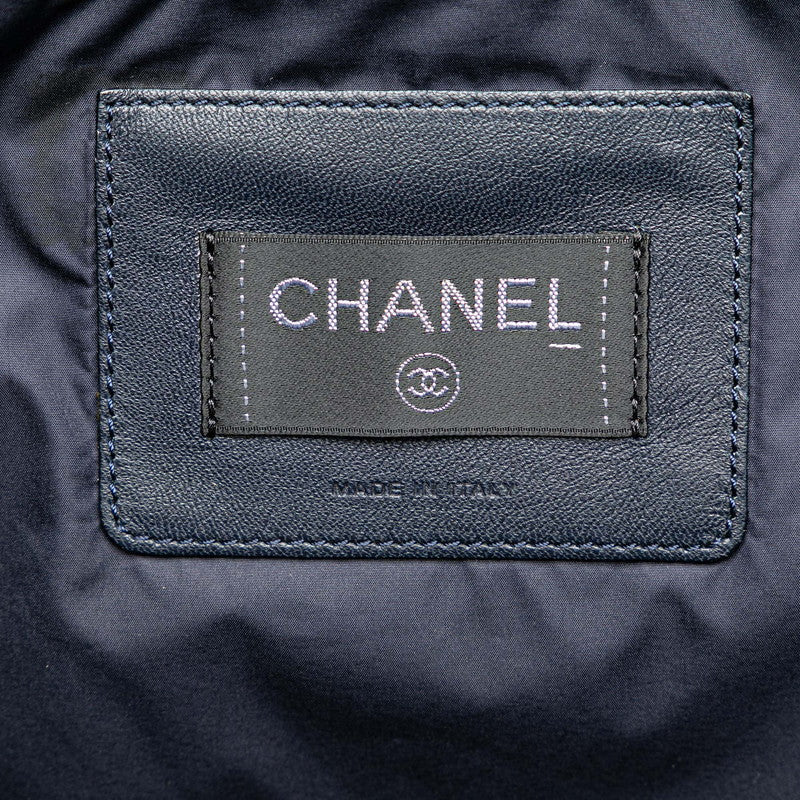 Chanel Nylon Wool Embossed Logo 2WAY Bag