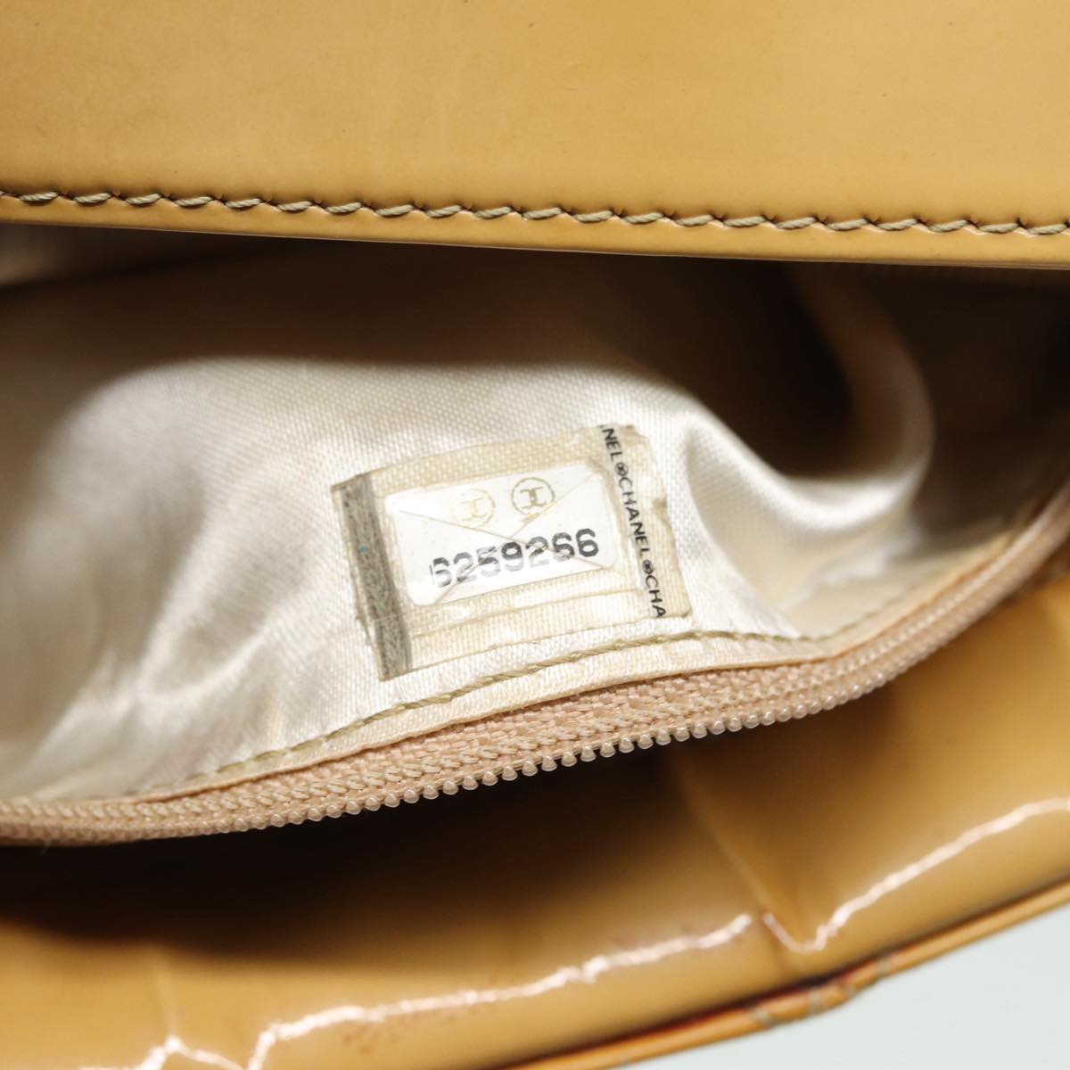 CHANEL Bicolore Shoulder Bag Enamel Yellow Silver CC yb674