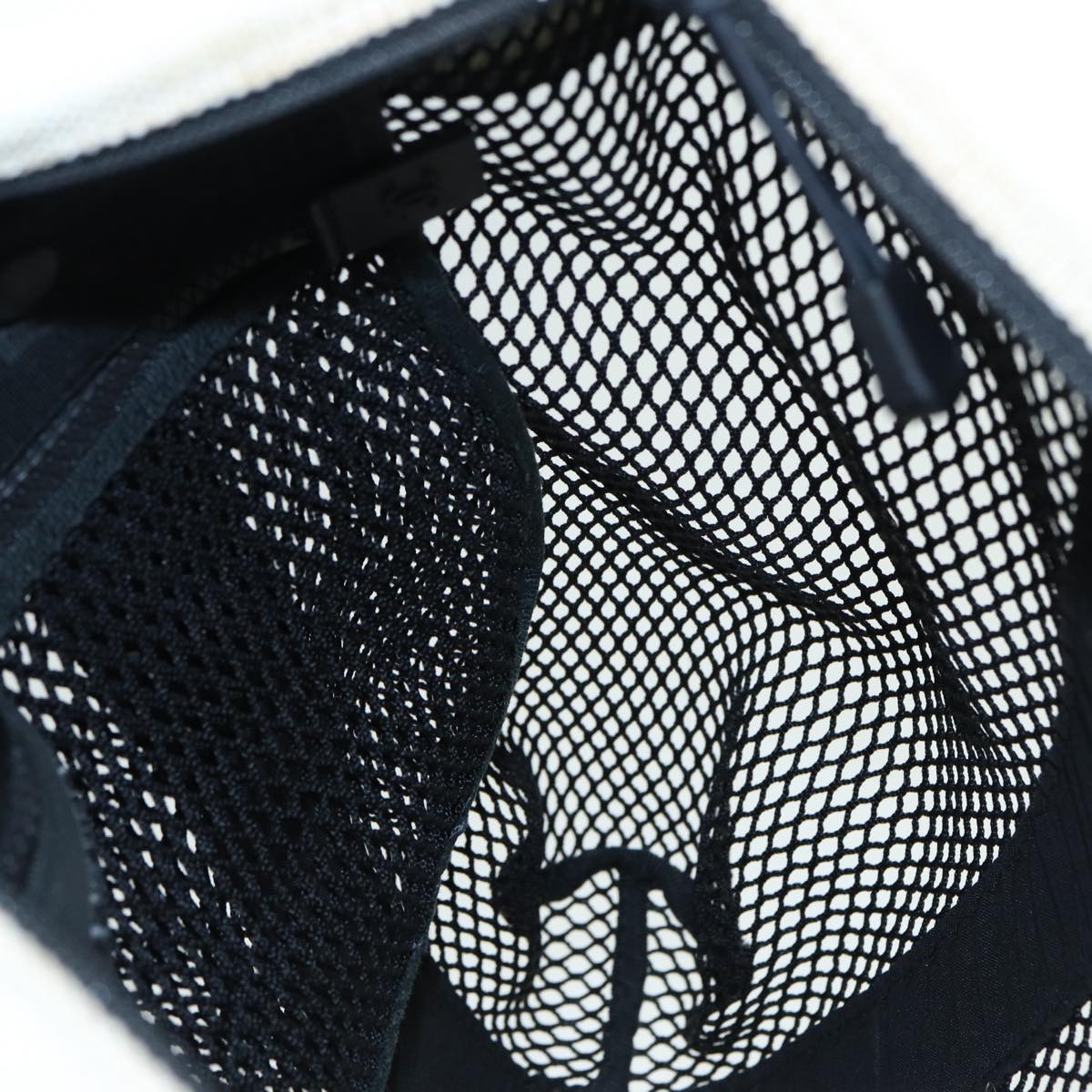 CHANEL Sports Tote Bag Nylon Black Gray CC yk14152