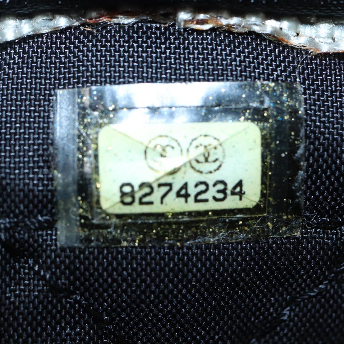 CHANEL Sports Tote Bag Nylon Black Gray CC yk14152