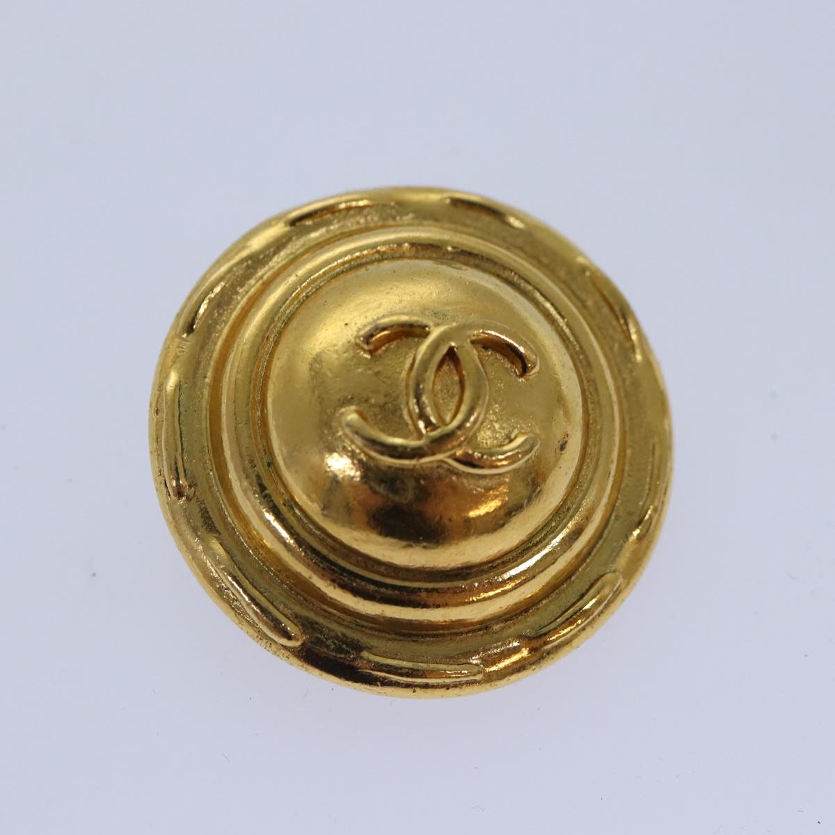 CHANEL COCO Mark Earring metal Gold CC yk14445