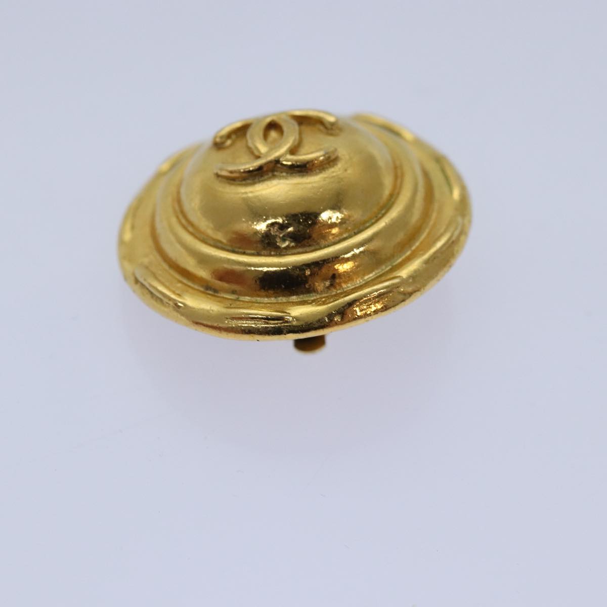 CHANEL COCO Mark Earring metal Gold CC yk14445