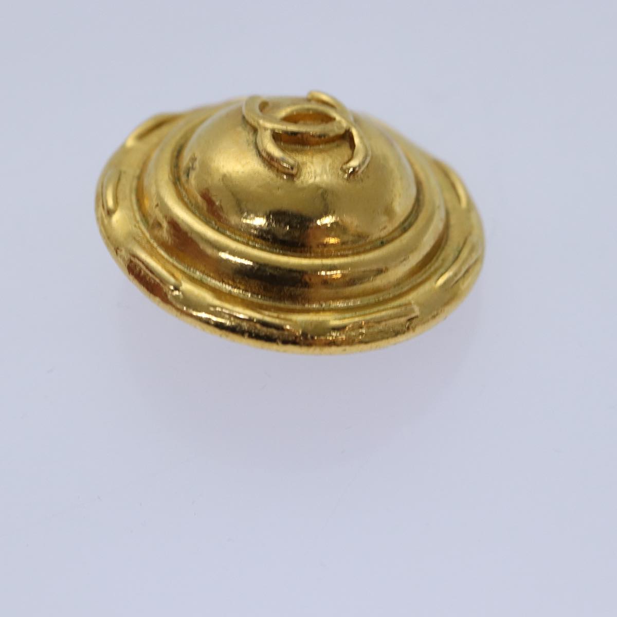 CHANEL COCO Mark Earring metal Gold CC yk14445