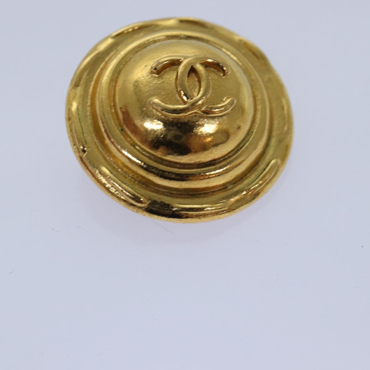 CHANEL COCO Mark Earring metal Gold CC yk14445