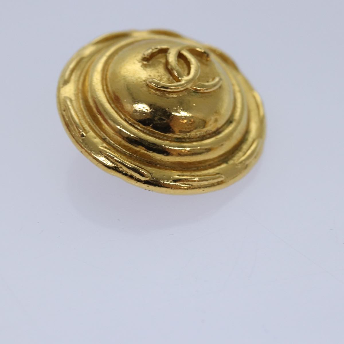 CHANEL COCO Mark Earring metal Gold CC yk14445