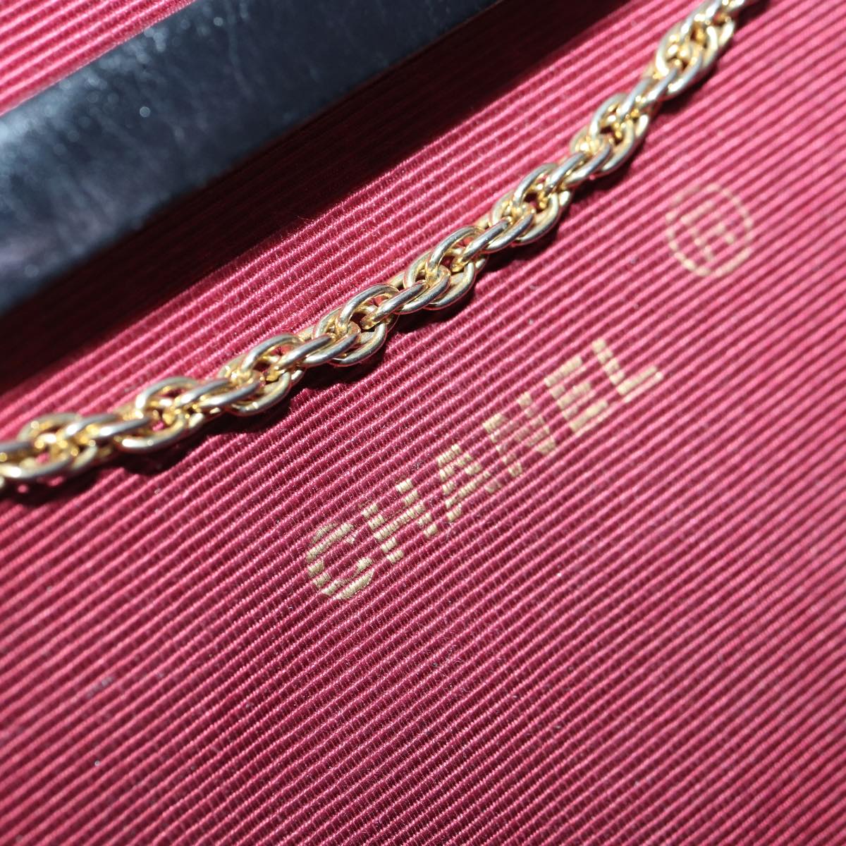 CHANEL Matelasse Chain Shoulder Bag Lamb Skin Black Gold CC yk14739
