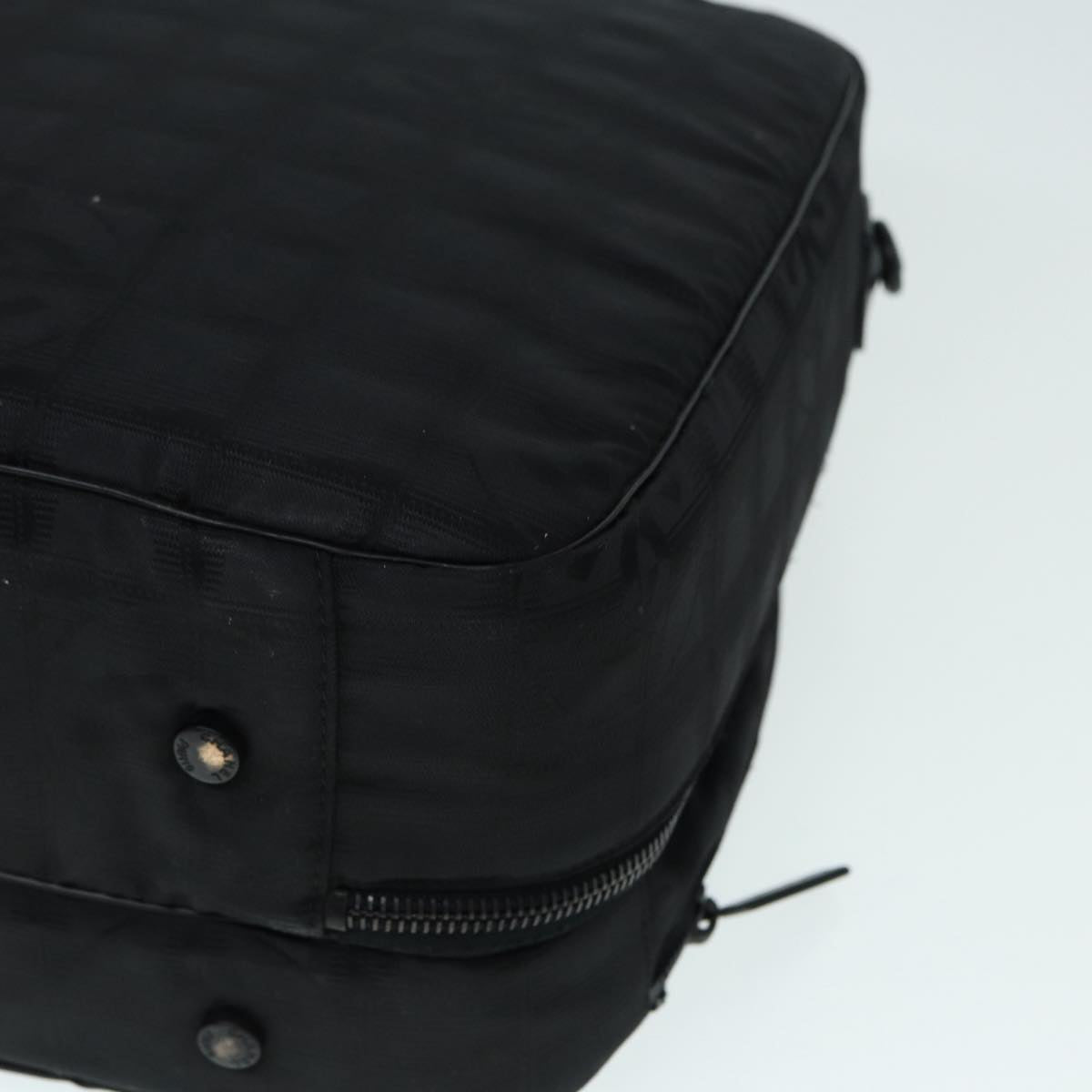 CHANEL New Travel Line Travel Case Nylon Black CC yk14766