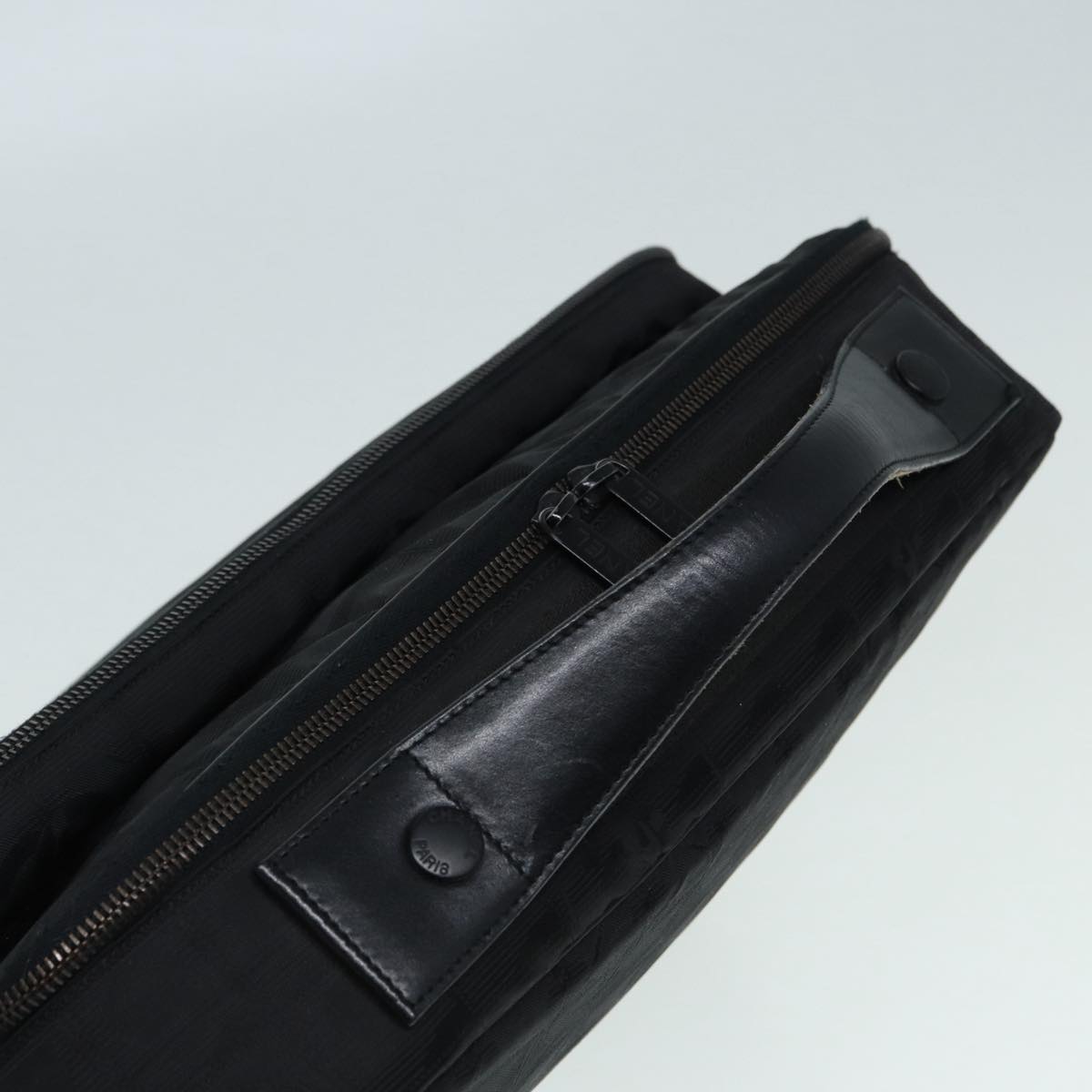 CHANEL New Travel Line Travel Case Nylon Black CC yk14766