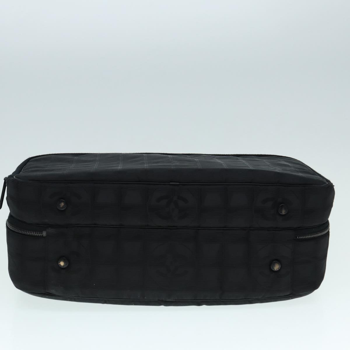 CHANEL New Travel Line Travel Case Nylon Black CC yk14766