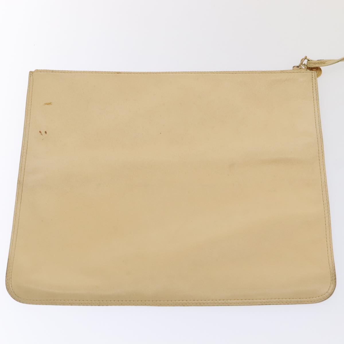 CHANEL COCO Mark Chain Tote Bag Straw Leather Beige Gold CC yk14915