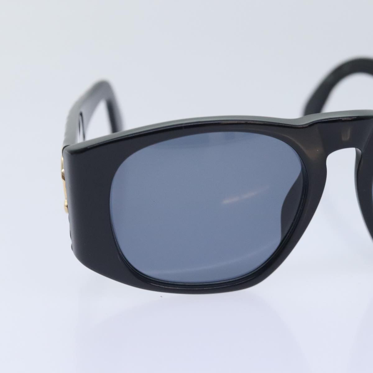 CHANEL COCO Mark Sunglasses plastic Black CC yk15227
